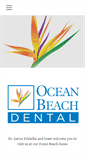 Mobile Screenshot of oceanbeachdental.net